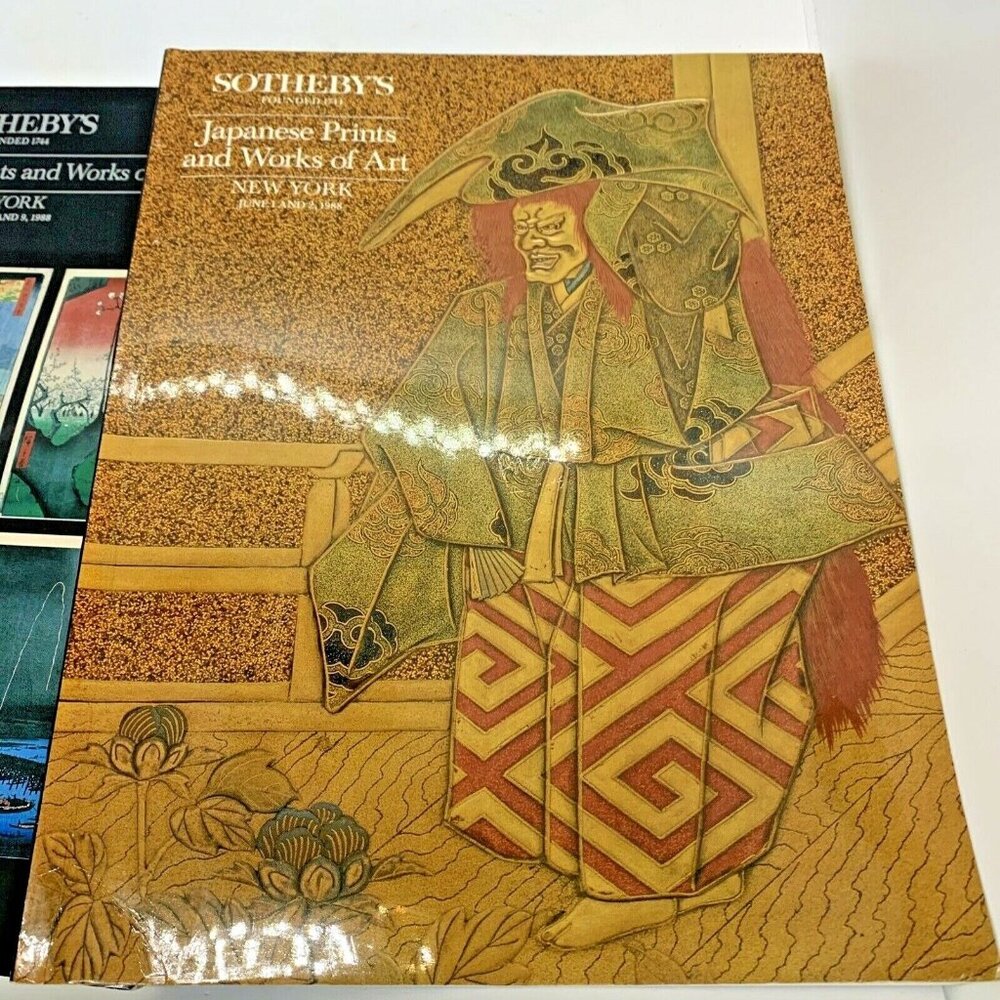 Sotheby’s Fine Japanese Prints Works of Art 1988 Auction Catalogs Set of Two Vin - Picture 3 of 12